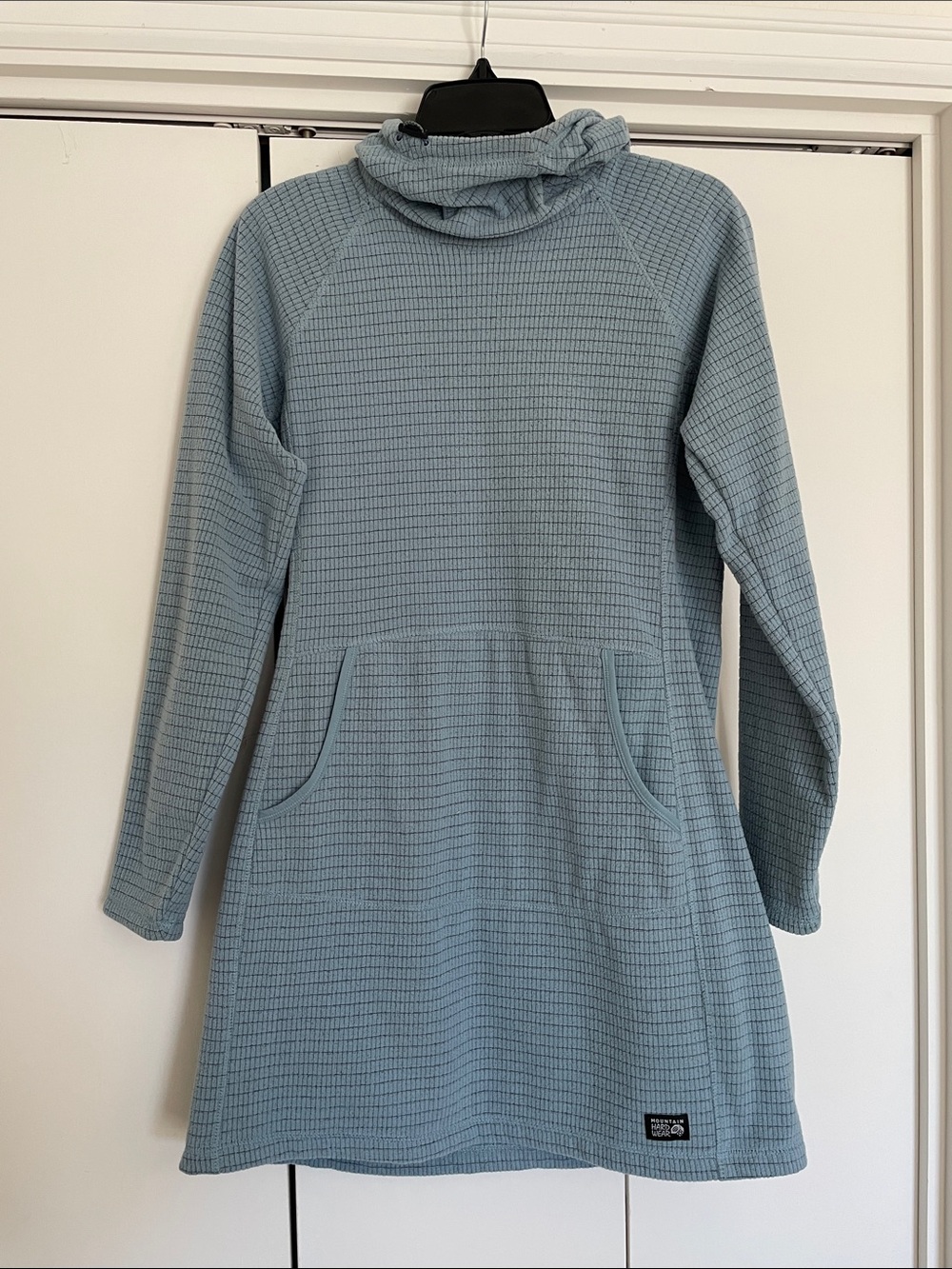 Mountain Hardwear Womens Summit Grid Fleece Dress Blue